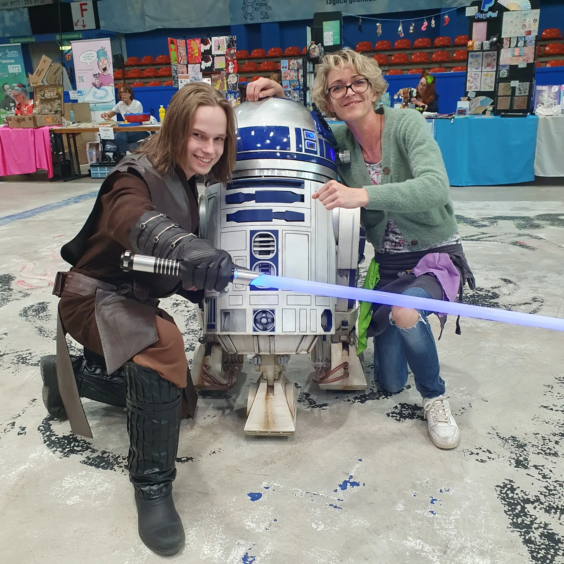 Zuckerwatte-Aktion auf einer Fan-Convention