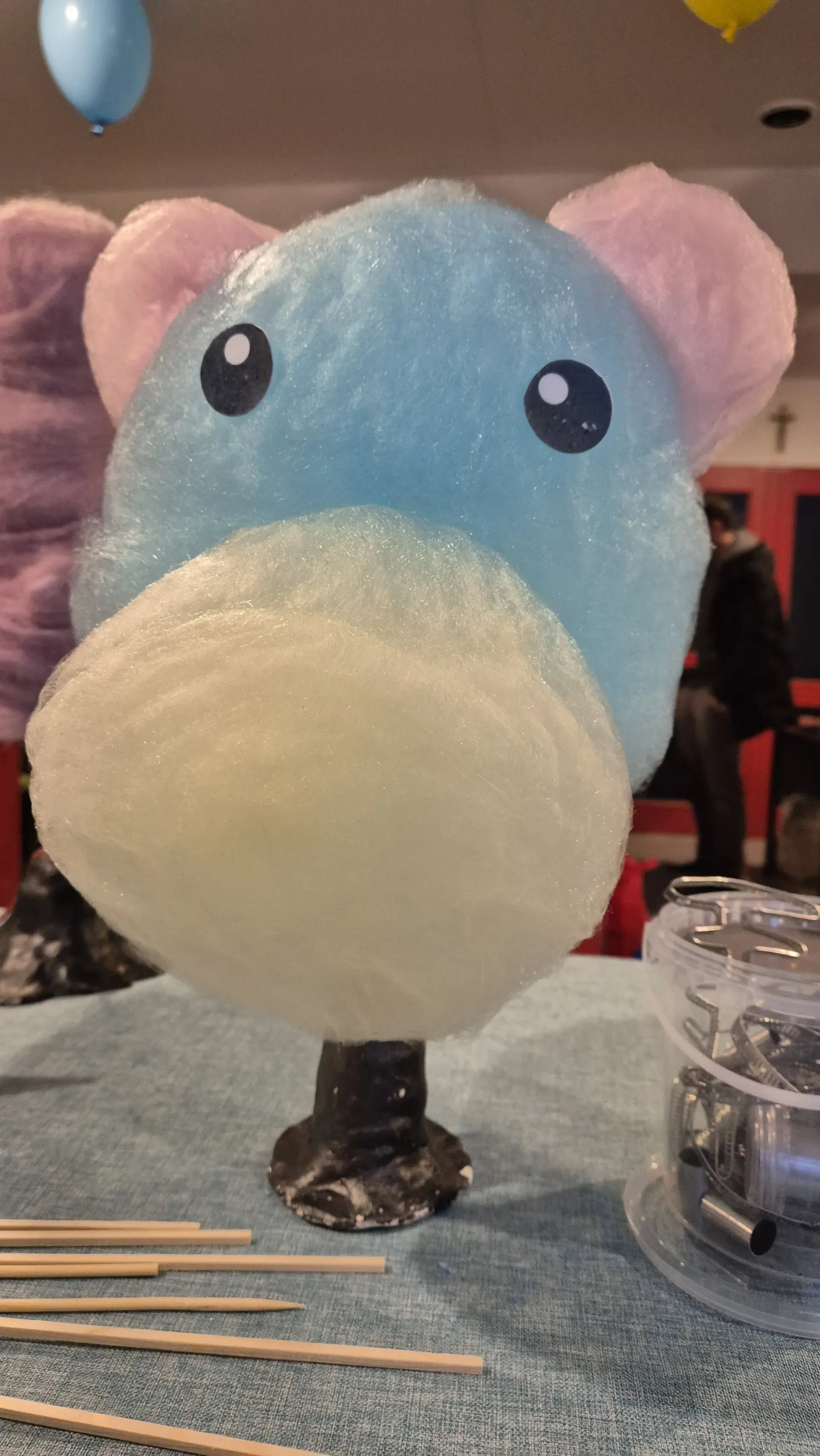 Bunte Zuckerwatte-Kreationen als Highlight der Geburtstagsfeier