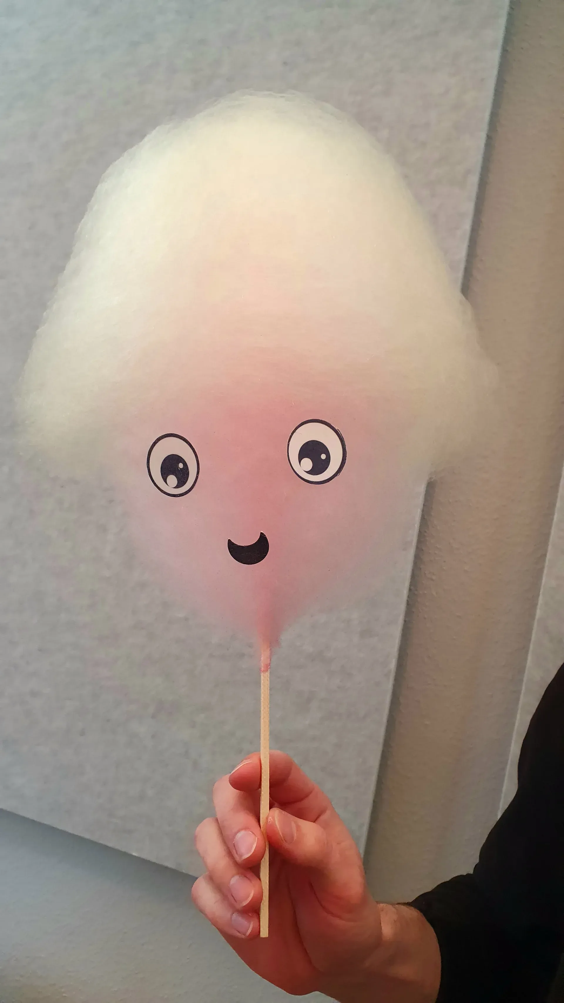 Zuckerwatte-Kreation als süßer Überraschungsmoment auf der Hochzeit