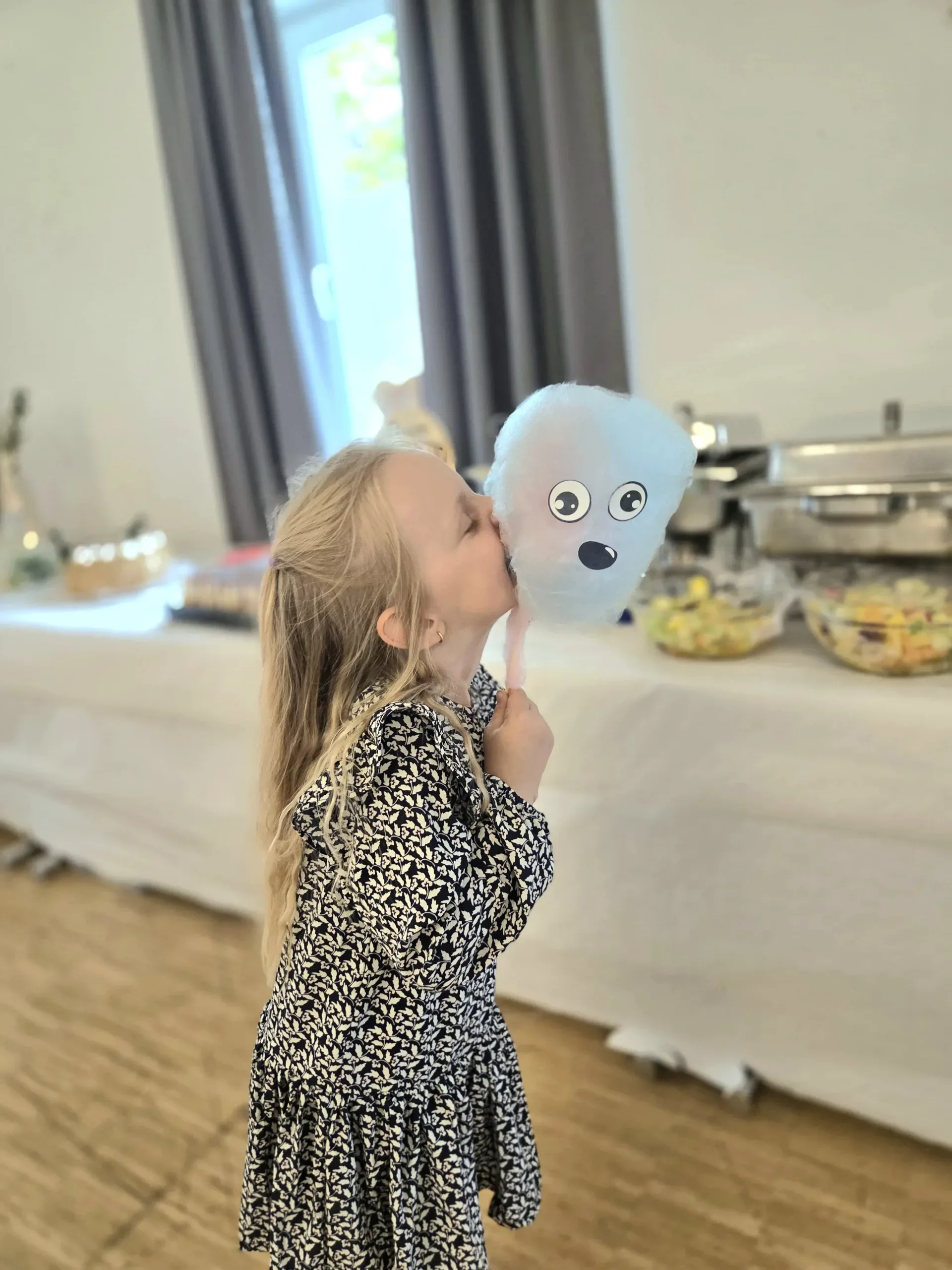 Individuelle Zuckerwatte-Figur mit hochwertiger Präsentation